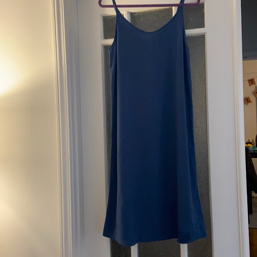 Blue Leith midi dress